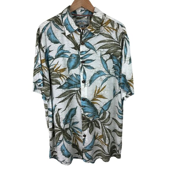 Margaritaville Other - Margaritaville Mens Size Large Button Up Short Sleeve Shirt Tropical Theme